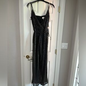 NWT Nordstrom Black Shimmer Jumpsuit